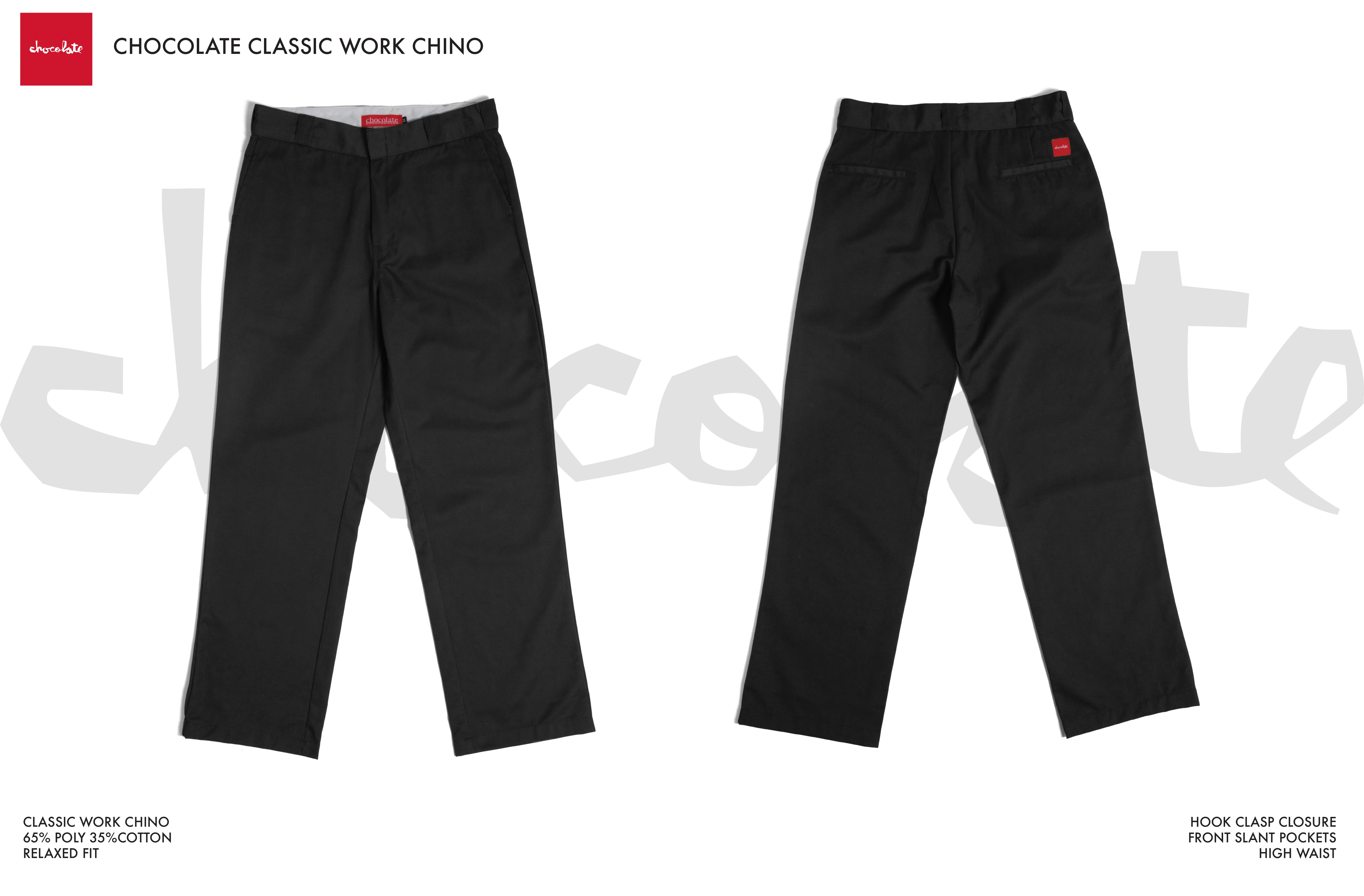 Chocolate Work Chino Pants Black size.jpg