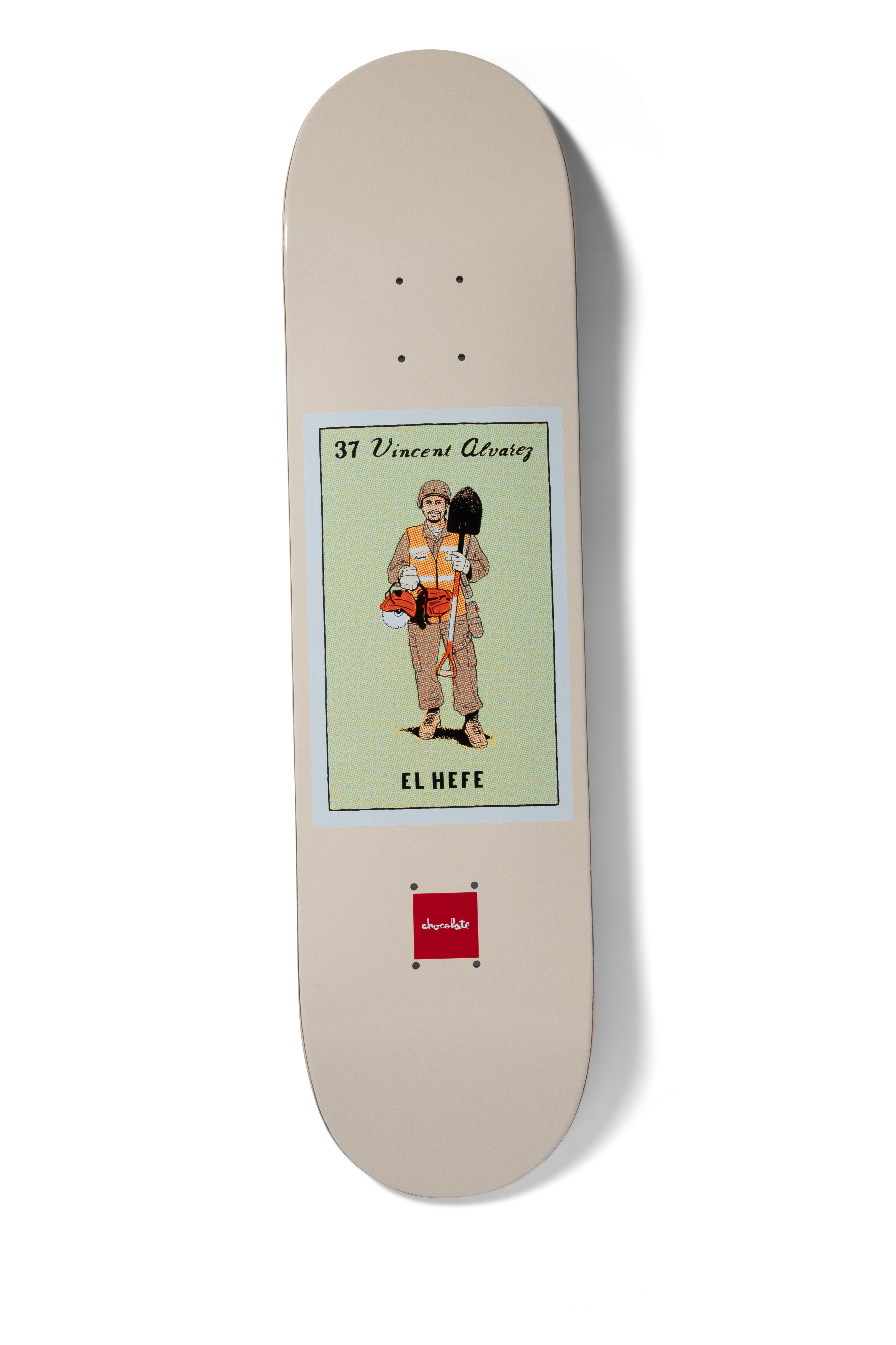 Chocolate Skateboard Deck Loteria Card El Hefe Vincent Alvarez.png