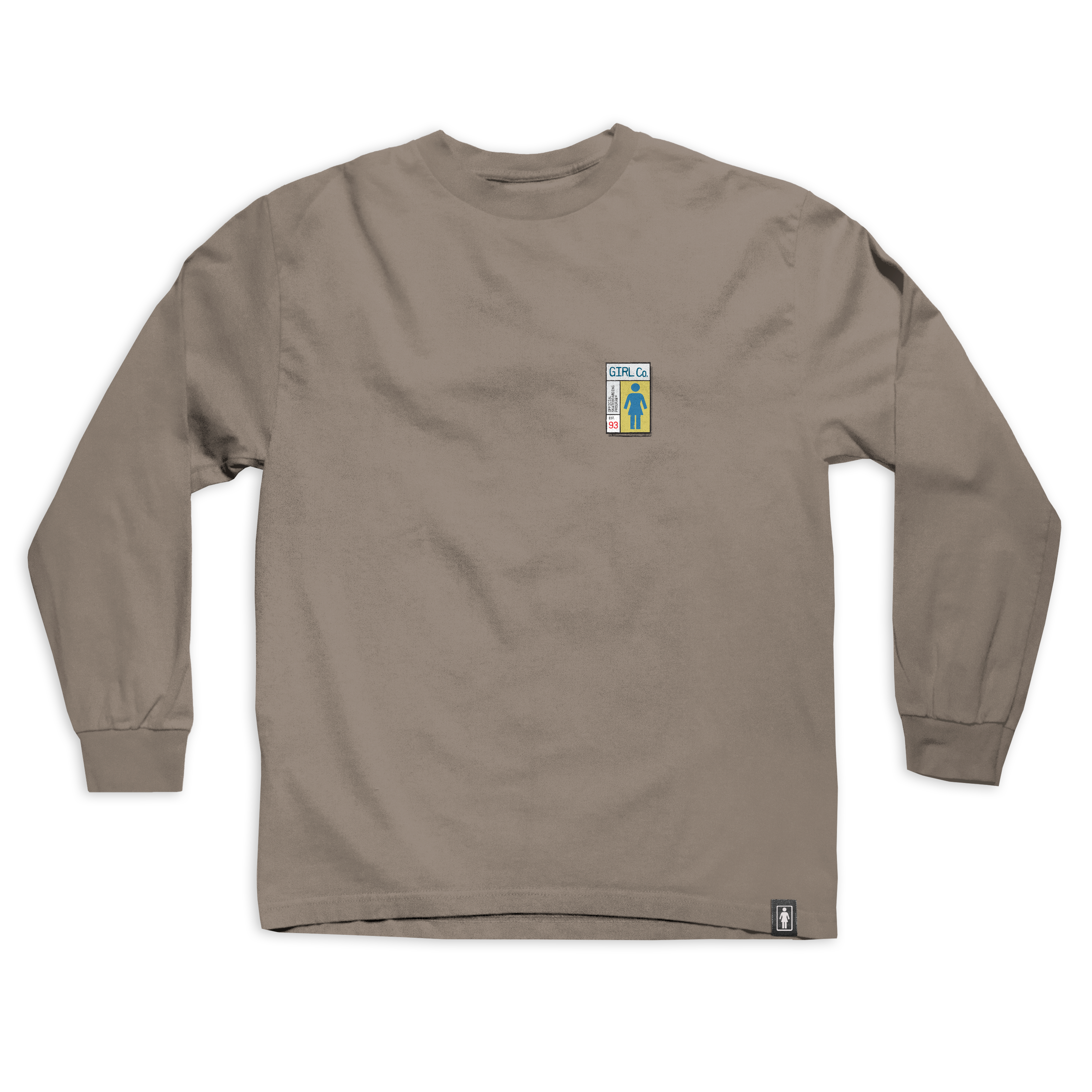 Girl Gridbox LS Tee Khaki W47D4.png