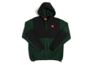 Chocolate Polar Fleece Pullover Black/Green