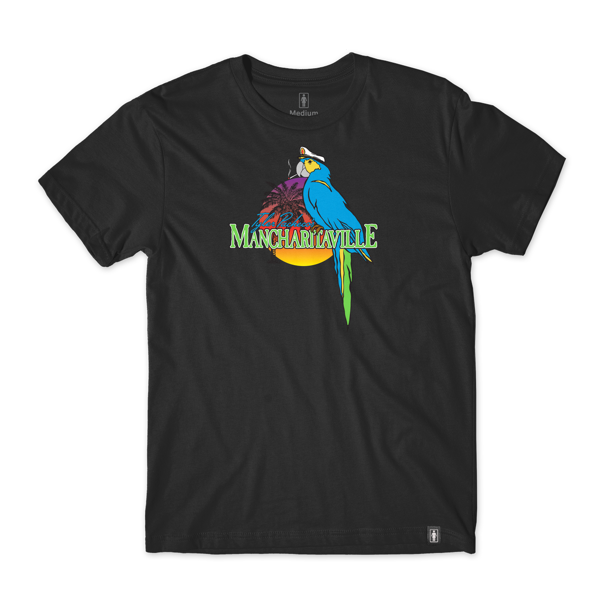 Girl Mancharitaville Tee Black W45D1.png