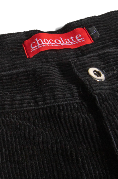 Chocolate Cord Pant Black buttonpng