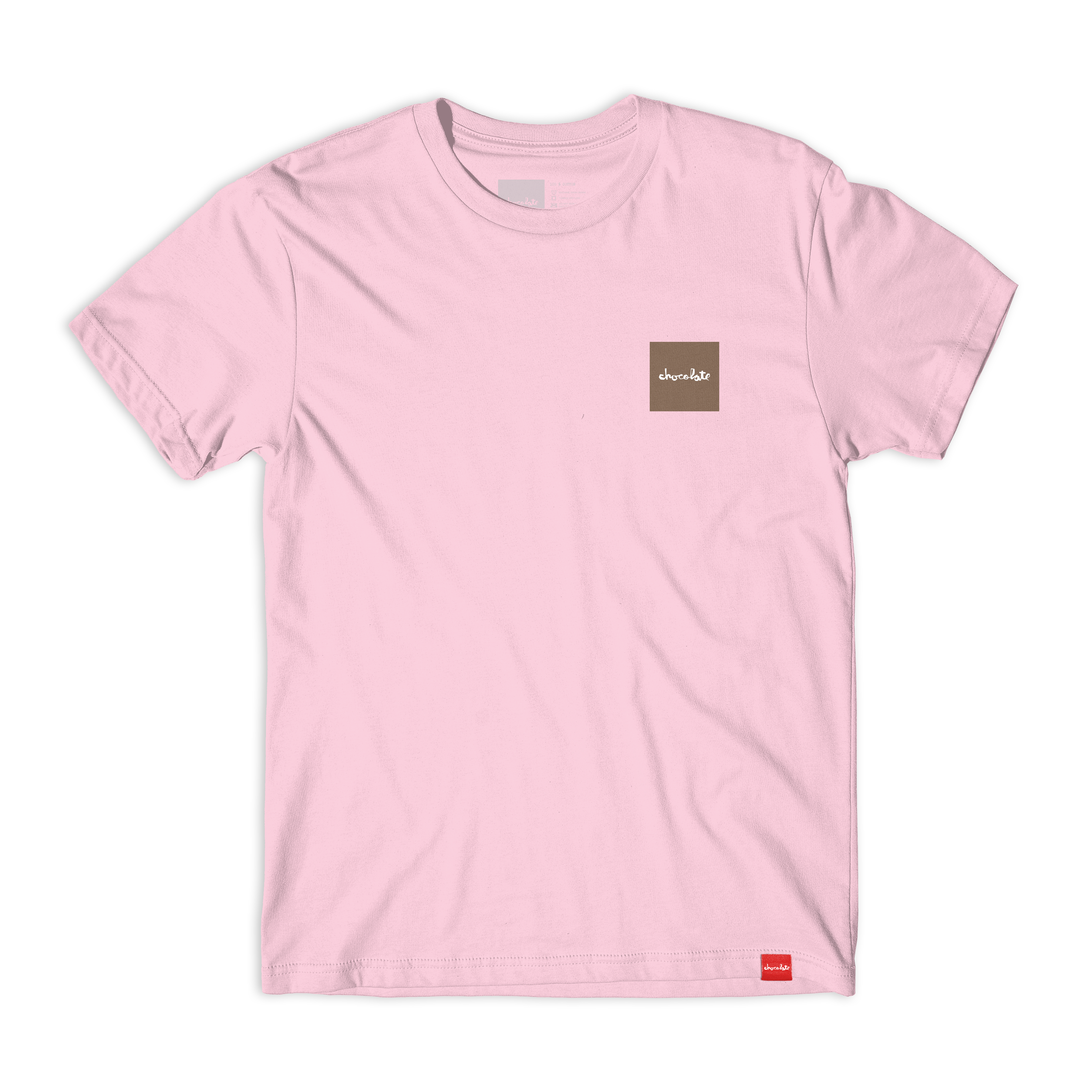 Chocolate OG Square Tee Pink Front.png