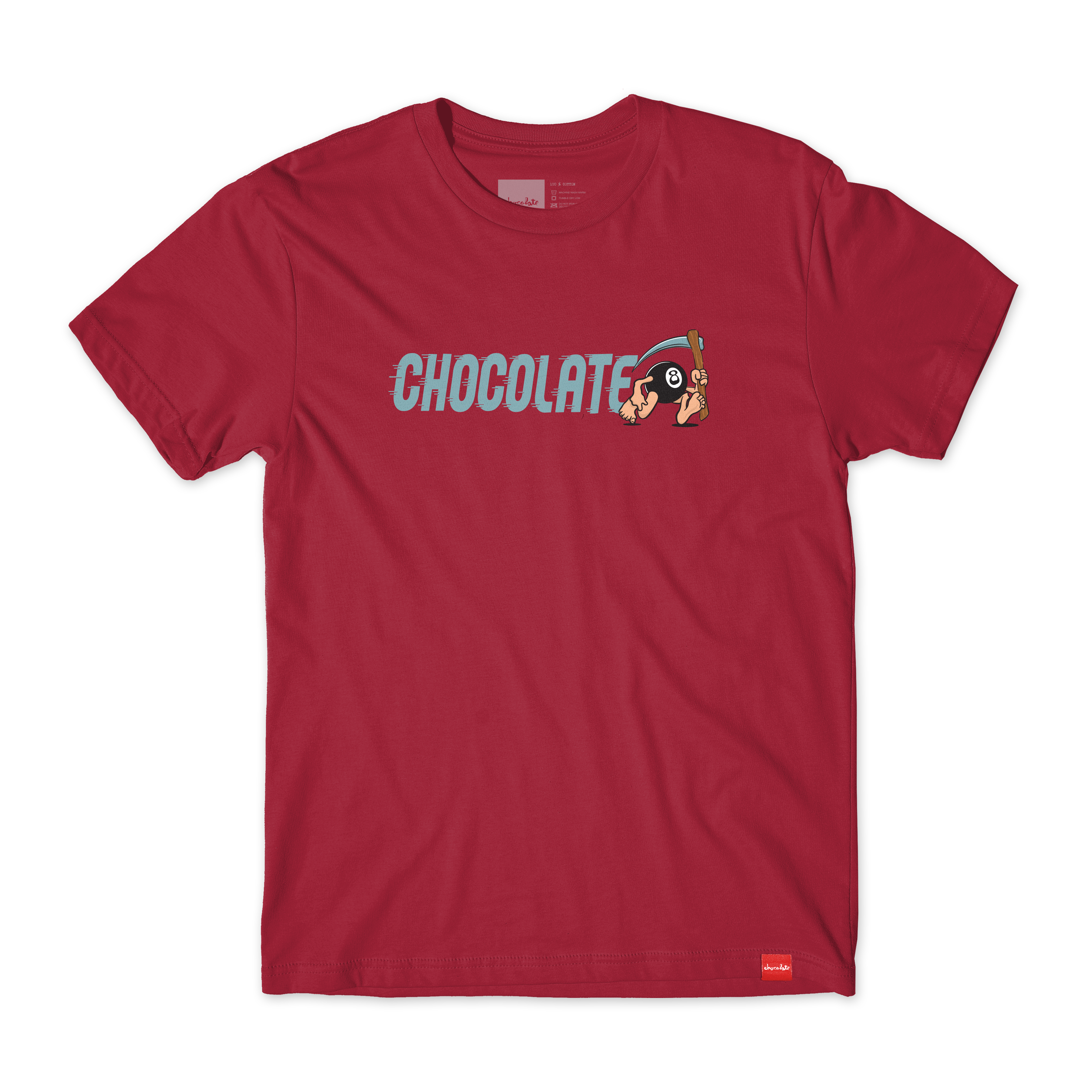 Chocolate Youth Eightballer Tee Cardinal.png