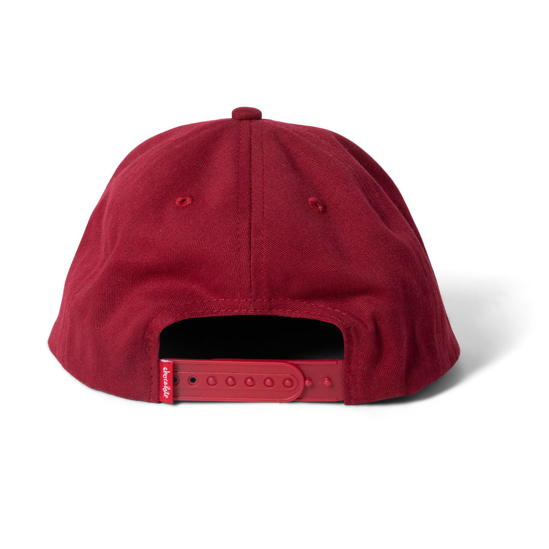 Chocolate Comic 6 Panel Cap Burgundy BACK.jpg