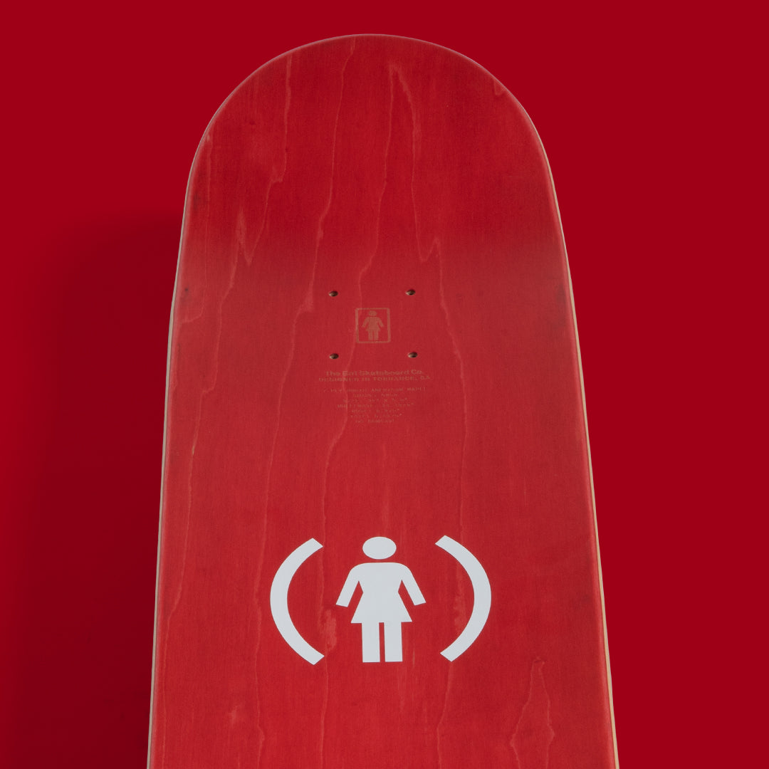 Girl Skateboard Deck (RED) Stripe Breana Geering 02.jpg