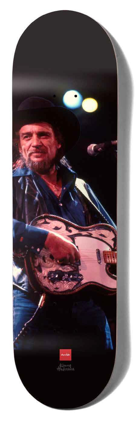 Chocolate Skateboard Deck Waylon Jennings Kenny Anderson Twin Tip 8.25".jpg