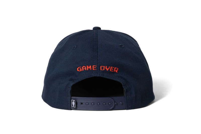 Girl Pac-Man OG Pac-Lock 5 Panel Hat Navy back.png