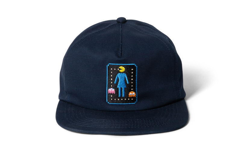 Girl Pac-Man OG Pac-Lock 5 Panel Hat Navy.png