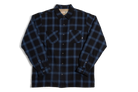 Girl Sherpa Lined Fleece Flannel Black/Blue 5