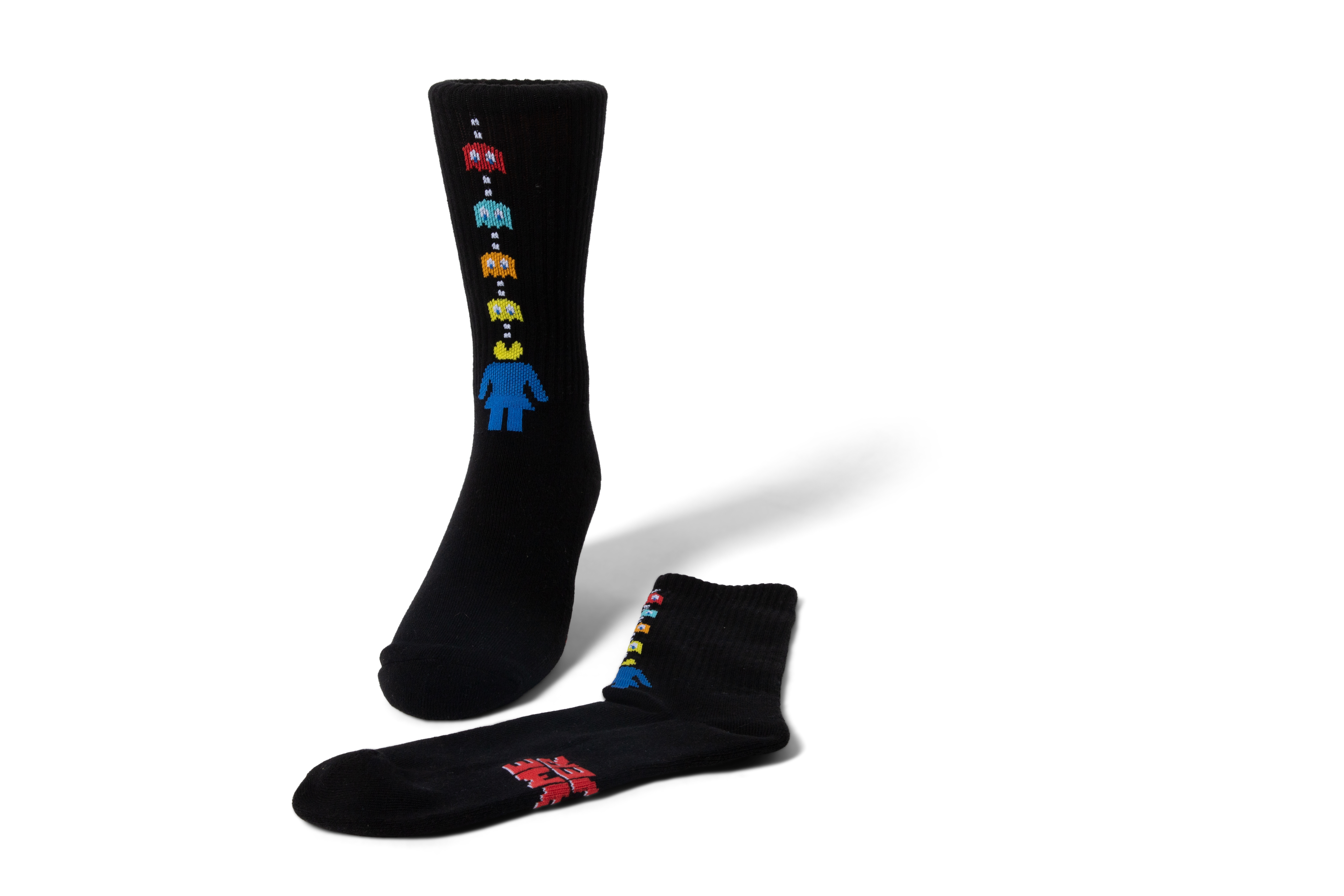 Girl Pac-Man Game Over Socks Black.png